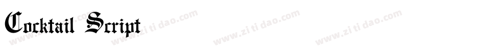 Cocktail Script字体转换